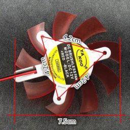 Ventilateur Super silencieux 75mm 12v dc 42x42x42mm diamètre du trou 75x15MM pour carte
