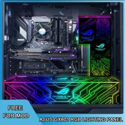 Panneau d'éclairage RVB pour boîtier Bali GX601 bricolage ROG Strix Helios PSU GPU prompt ket ARGB