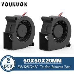 Turbine centrifuge 24V 12V 5V ventilateur d'imprimante 3D 50mm 5020 Turbo souffleur 24V 12V 5V