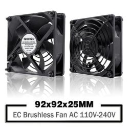 YOUNUON-Ventilateur axial sans balais Tourists Ball 92mm 9225 EC AC 110V 115V 120V 220V 92mm