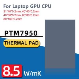 Tampon thermique à changement de Phase en Silicone pour Honeywell PTM7950 8.5W/mk pour ordinateur