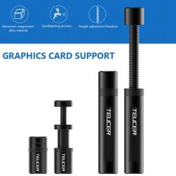 Porte-cartes vidéo rotatif télescopique Vertical VC-15/VC-15 Support de carte graphique magnétique