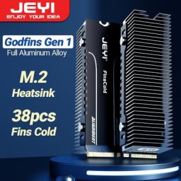 JEYI – dissipateur thermique M.2 SSD dissipateur thermique convectif en aluminium robuste