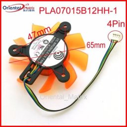 Livraison gratuite PLA07015B12HH-1 12V 0.30A 65mm 47*47*47mm 4Pin VGA Ventilateur Pour ZOTAC
