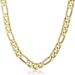 Chaîne Figaro classique pour hommes collier à maillons cubains de 6mm de large bijoux cadeau