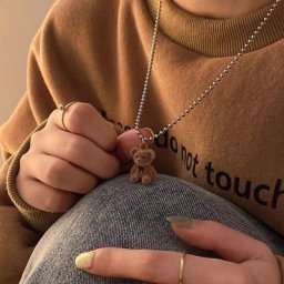 Collier pendentif ours porte-bonheur mignon pour filles et femmes mode coréenne ours Kawaii long