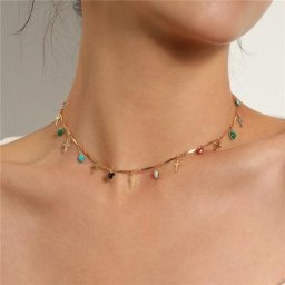 Élégant pendentif croix coeur d'amour pour femme mauvais yeux turcs détruire AndrPendant colliers
