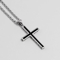Pendentif croix vintage pour hommes et femmes colliers de la présidence acier au titane cadeaux