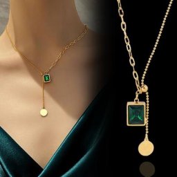 SINLEERY-Colliers pendentif en acier inoxydable pour femme tour de cou en or bijoux de la