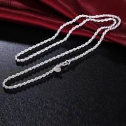 Chaîne de ULde couleur argent pour femmes et hommes collier mignon bijoux pour pendentif fête de
