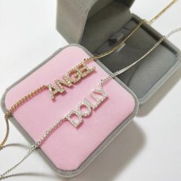 DODOAI-Colliers de la présidence en diamant personnalisés avec lettres et chiffres pendentif en