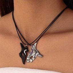 Collier avec pendentif chasseur éternel 2 pièces bijou de couple Puzzle