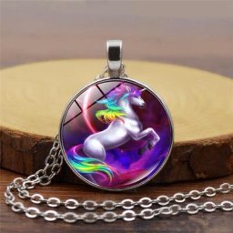 Collier Pendentif en Or Pégase pour Femme Bijou à Motif de Nairobi Orn Pierres Précieuses