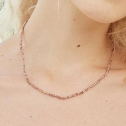 Collier de perles de rhodochrosite en pierre naturelle Boho colliers de la présidence accessoires