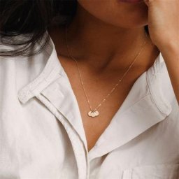 JUJIE – collier unique en acier inoxydable 316 pour femmes pendentif en pièces de monnaie disque