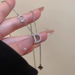 Collier de clavicule avec pendentif étoile pour femme lettre D pompon bijoux de fête cadeau de