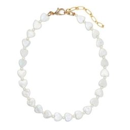 Collier en pierre naturelle blanche pour filles petites perles délicates accessoires de cheminée
