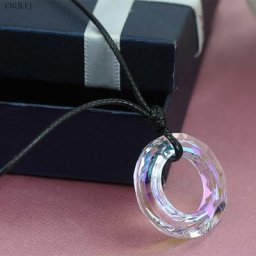Collier avec pendentif en cristal 10 pièces/lot Tian Guan Ci Fu bénédiction officielle du ciel
