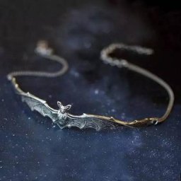 Collier pendentif chauve-souris gothique vintage pour femme tour de cou Halloween bijoux de