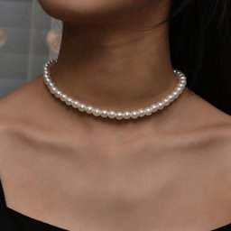 YWZIXLN-Collier ras du cou en perles blanches pour femmes bijoux de mariage élégants tendance de