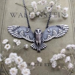 Collier pendentif théâtre plaqué argent vintage pour femme phase de lune de sorcière colliers de