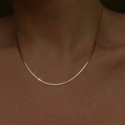 ChimThin-Bracelet Torsadé en Acier Inoxydable Plaqué Or 18K Ras du Cou Bijoux Délicat