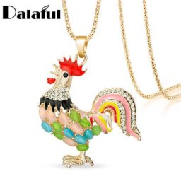 Collier de coq en opales multicolores pour femme nouveauté jetable en cristal pour la