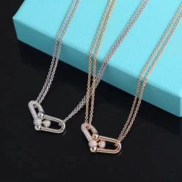 Collier en forme de fer à cheval en argent Sterling 925 bijoux fins de luxe pour femmes célèbre