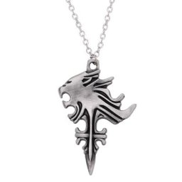 Collier avec pendentif Final Fantasy pour homme bijoux de Cosplay style Punk avec tête de Lion et