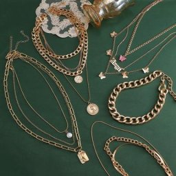 Vienkim-Collier ras du cou pour femmes bijoux multicouches style punk tendance 2021
