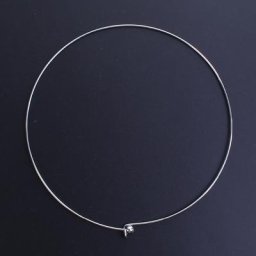 Collier ras du cou en acier inoxydable 304 45cm de long rond avec embout amovible bijoux faits à