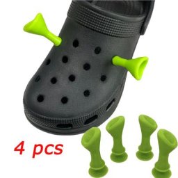 Breloques de chaussures en PVC Shrek 3D pour enfants accessoires d'oreille de dessin animé mignon