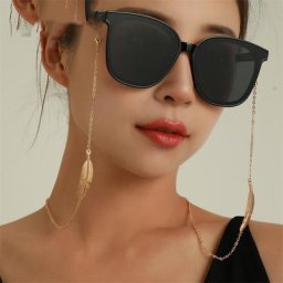 Accessoires de masquage tendance pour femmes lunettes de soleil porte-cartes documents dorés
