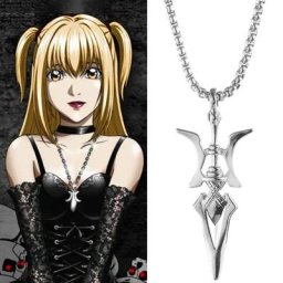 Anime Death Note Collier MisaMisa Cosplay Pendentif Unisexe Colliers de la raq Tour de Cou en