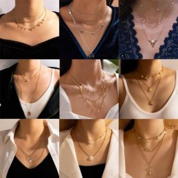 Tocona – collier bohème pour femmes pendentif papillon lune jolies fleurs chaîne serpent ras du