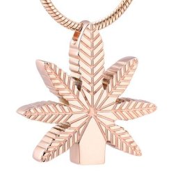 Bijoux de crémation en forme de feuilles d'érable K9992 pendentif de cendres pour humain/animal de