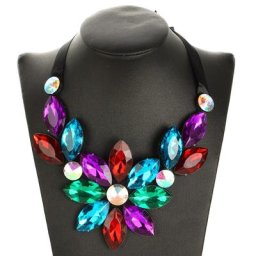 Collier ras du cou Vintage bohémien pour femmes Long avec grande perle bijoux fins breloques