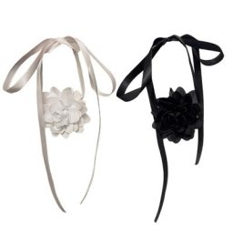 HXBA – tour de cou en dentelle collier fleur Rose été hiver ras du cou fête en Club bijoux