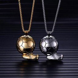 Collier avec pendentif pour hommes et garçons bottes de Football chaussures de basket-ball