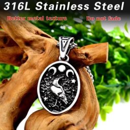 BEIER – collier avec pendentif Viking pour hommes corbeau nordique Runes Thor marteau Mjolnir