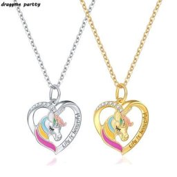 Pendentif en Métal Violet Coloré pour Femme et Fille Bijou en Clip Blanc à la Mode Cadeau