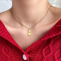Colliers science-Fi en acier inoxydable pour femmes pendentif chaîne bijoux cadeaux de fête