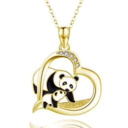WANGAIYAO – pendentif en Zircon incrusté en forme de cœur peinture en alliage trésor National