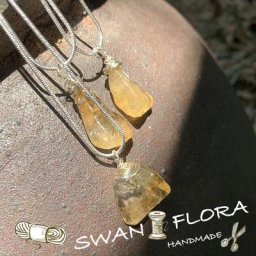 Pendentif en Citrine naturelle pour femmes collier de pierres précieuses de haute qualité bijoux