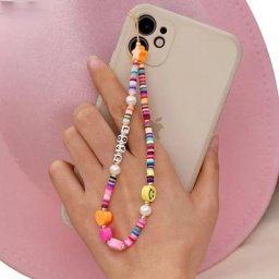 Lanière de sangle de téléphone portable pour femme bohème coloré perle polaire ULde poterie