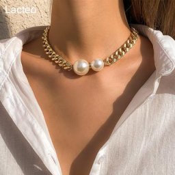 Lacteo-Collier Bohème avec Pendentif en Perles pour Femme Bijou à la Mode Simple Couche Ras du
