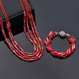 KIwing Zadvocate-Collier de perles de cristal colorées pour femmes 4 couches mode aimant bijoux