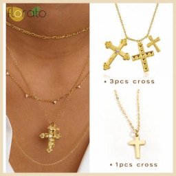 Collier pendentif croix en argent regardé 925 pour femme collier tendance vintage bijoux
