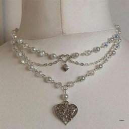 Collier avec pendentif superposé perle simulée multicouche tour de cou JOChoker