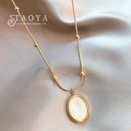 Pendentif coquillage narsimple rétro pour femme acier inoxydable or bijoux JONecklace